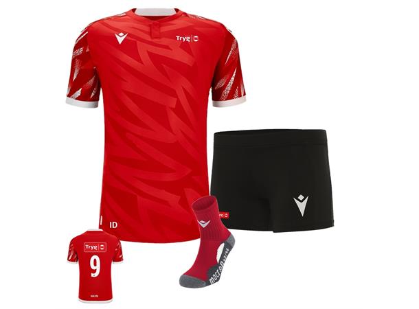 Tryg Forsikring Volleyball Draktsett rød/hvit (Dame) 