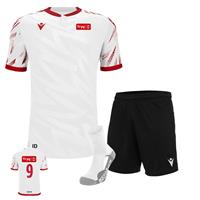 Tryg Forsikring Volleyball Draktsett hvit/rød herrer