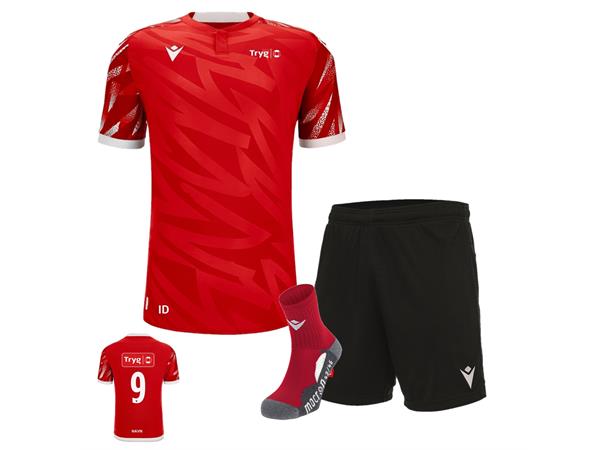 Tryg Forsikring Volleyball Draktsett rød/hvit herrer 