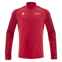 Tryg Forsikring Naryn 1/4 zip treningsgenser rød