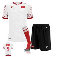 Tryg Forsikring Fotball Draktsett hvit/rød