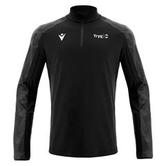 Tryg Forsikring Naryn 1/4 zip treningsgenser sort