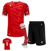 Tryg Forsikring Fotball Draktsett rød/hvit