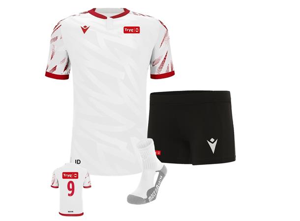 Tryg Forsikring Volleyball Draktsett hvit/rød (Dame) 